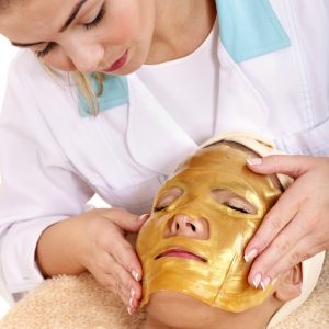 Goudmasker - schoonheidsbehandeling