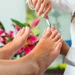 Pedicure behandeling bij Beautyhouse Rotterdam, voetverzorging en ontspanning.