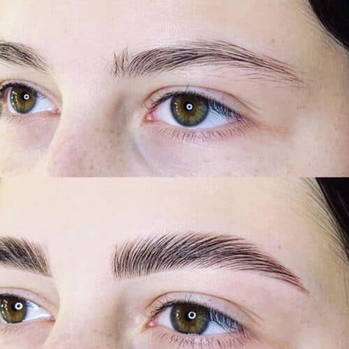 Brow Lamination zonder verven